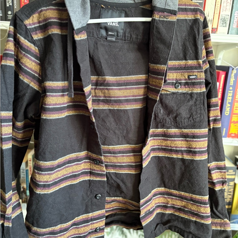 Vans Men's Black Striped Jacket